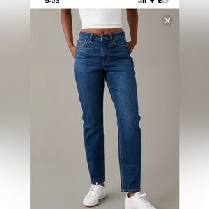 AEO stretch mom jeans